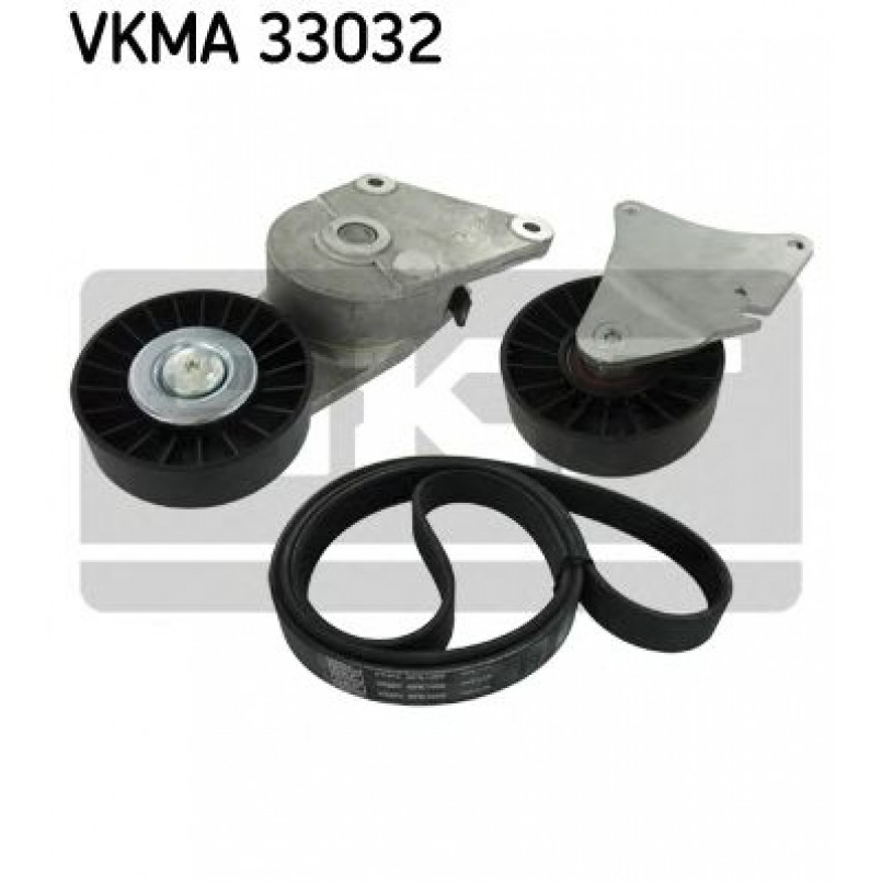 VKMA 33032 SKF Комплект доріжкового ремня (ролик, ремінь)